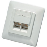 Roline Flush Mounting Box, Cat. 6, Shielded (25.16.8492)